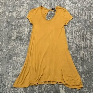 Rue 21 mustard swing tshirt dress